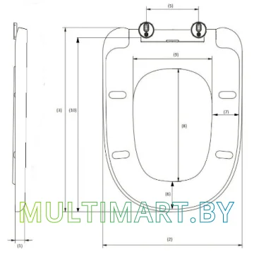 Сиденье для унитаза AV Engineering Art AVWHR204C картинка 2